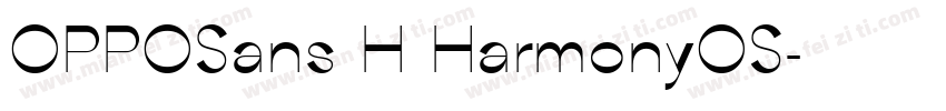 OPPOSans H HarmonyOS字体转换
